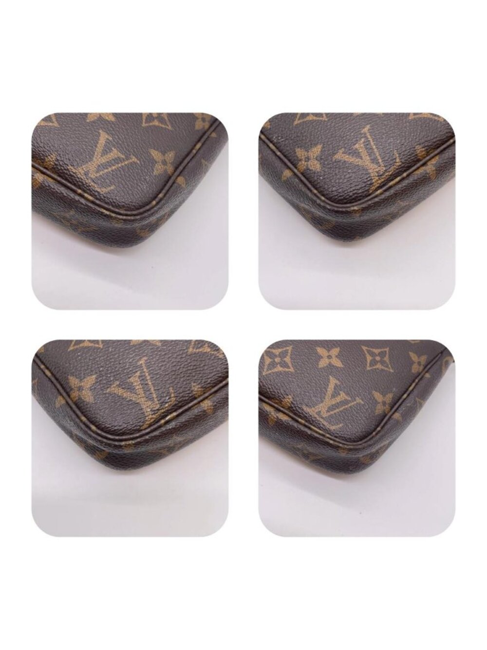 Authentic Louis Vuitton Pochette Accessoires Monogram Canvas Shoulder Bag - Picture 10 of 15